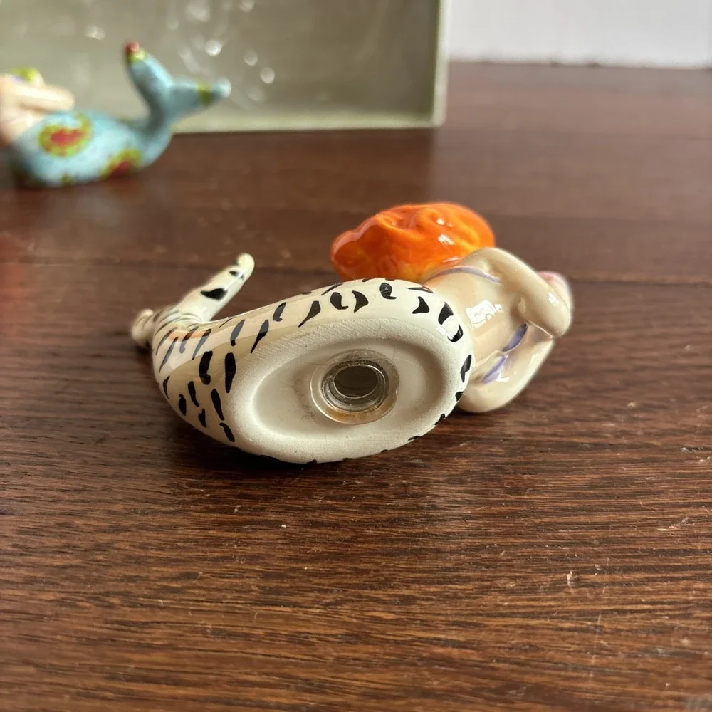 Cape‎ Shore Orange-Hair Mermaids 2007 Small Salt and Pepper Shakers Set (Flaw)